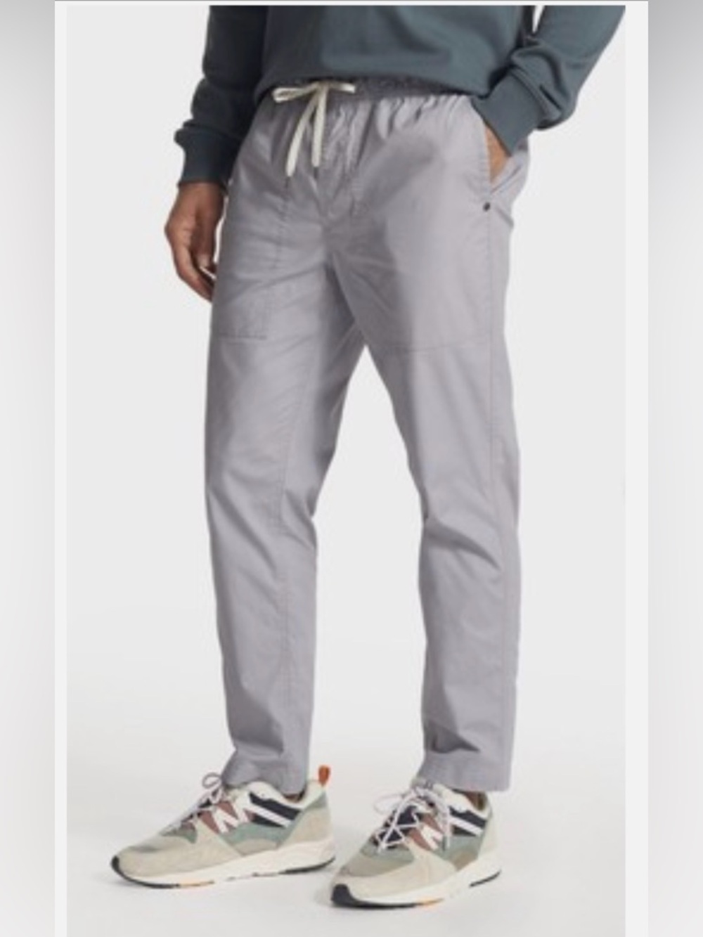 Vuori Dura Terra Ripstop Pants gray Mid-Rise Stretch Cotton Size L